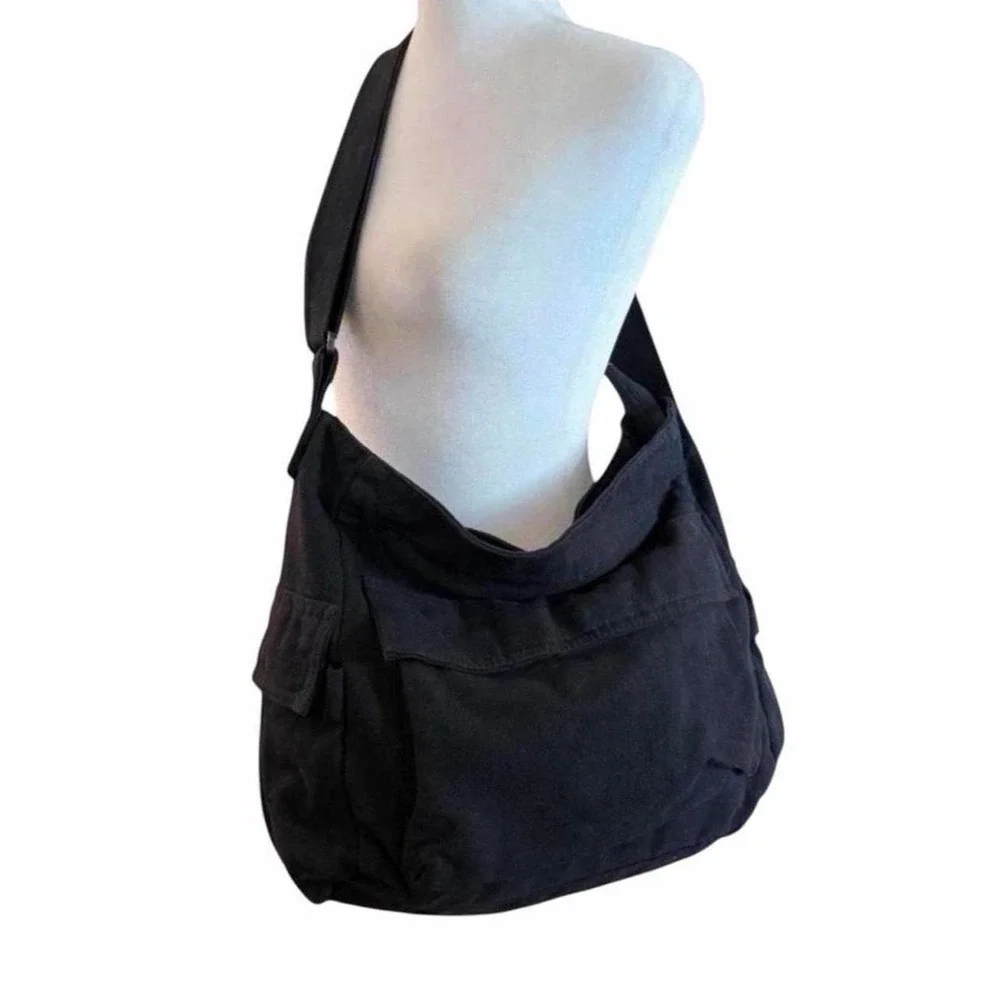 Perfect Unisex Canvas Messenger Bag / Crossbody Bag - Large capacity - NWT